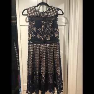 Aqua dress from Nordstrom. Super flattering!